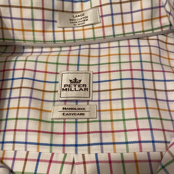 Peter Millar - Men’s Large button up multi color - Picture 2 of 5